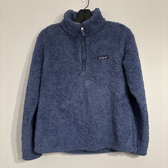 Patagonia Los Gatos Fleece 1/4 Zip Pullover Sweater Jacket Blue Size Small - Picture 1 of 4
